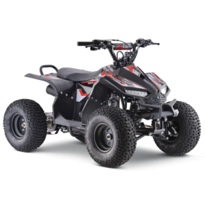 10TEN 110 RXR Kids Quad Bike front angle on dirt trail