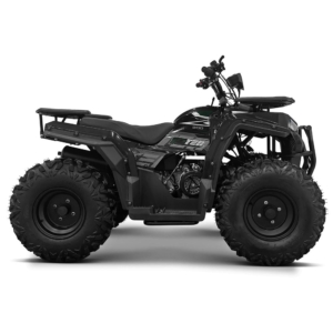 10TEN 200U Black/Green off-road quad in action