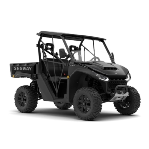 Segway UT6 Premium Bold Black ATV conquering rugged terrain