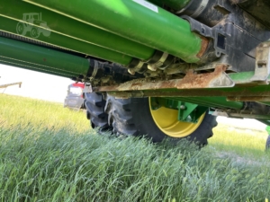 2014 John Deere 1895 Air Seeder in the field