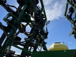 2014 John Deere 1895 Air Seeder in the field