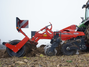 KUHN Optimer L Trailed Stubble Cultivator in action on the field