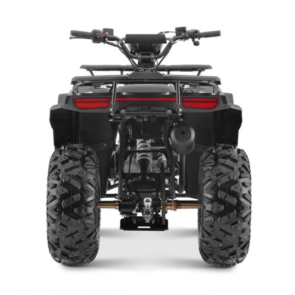 10TEN 200U Black/Green off-road quad in action