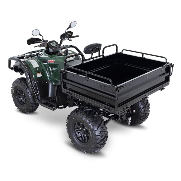 TGB Landmaster 600 Green ATV off-roading through rocky terrain