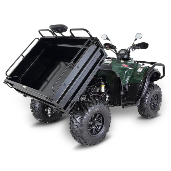 TGB Landmaster 600 Green ATV off-roading through rocky terrain