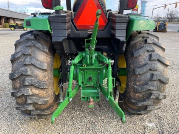 2015 John Deere 4044R tractor in action on the field